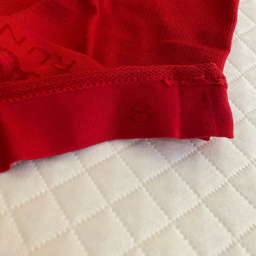 Red Lululemon Swiftly Tech shirt